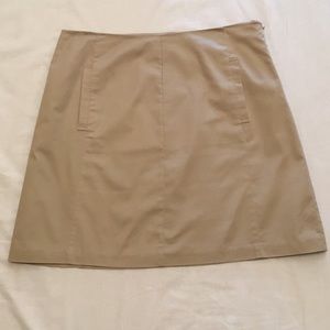 Side zip size 12 khaki skirt The Limited-Like new